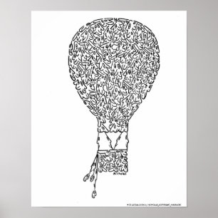 HOT AIR BALLOON by NICHOLAS_COPYRIGHT_M... Poster