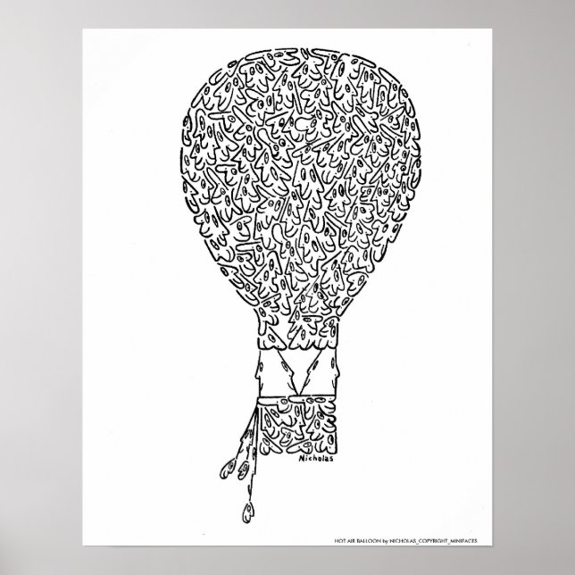 HOT AIR BALLOON by NICHOLAS_COPYRIGHT_M... Poster (Front)