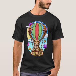 Hot Air Balloon Canada Lynx Cat Exotic Animals Cut T-Shirt