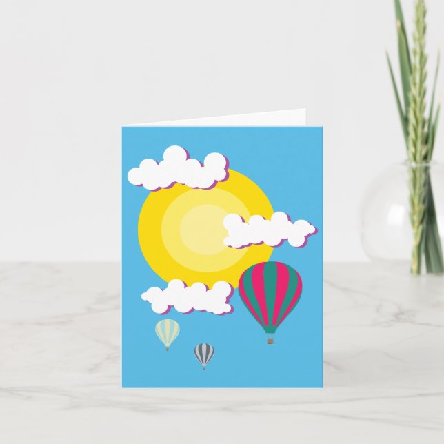 Hot Air Balloon Card (Front)