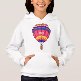 Hot air balloon cartoon illustration