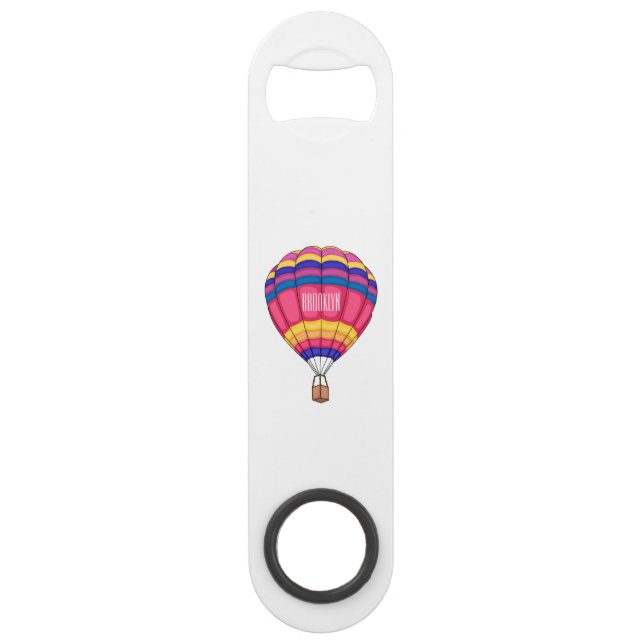 Hot air balloon cartoon illustration  (Front)