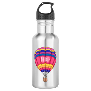 Hot air balloon cartoon illustration 532 ml water bottle