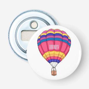 Hot air balloon cartoon illustration bottle opener