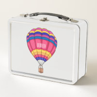 Hot air balloon cartoon illustration