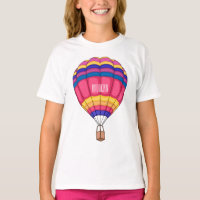 Hot air balloon cartoon illustration 