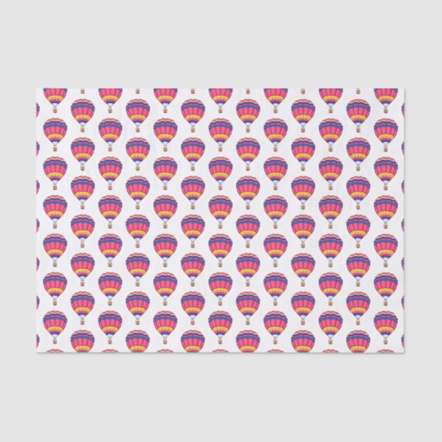 Hot air balloon cartoon illustration tissue paper (Front)