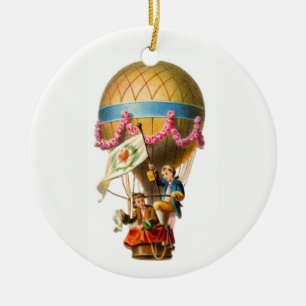 Hot Air Balloon Ceramic Tree Decoration