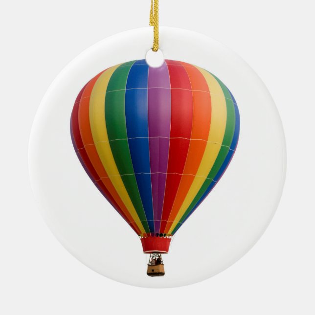 Hot-Air Balloon Christmas Tree Ornament (Back)