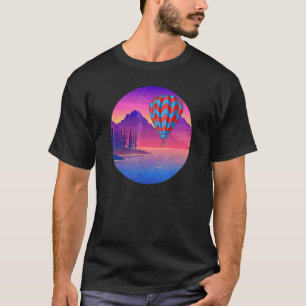 Hot Air Balloon Cool Flying for Ballooning Enthusi T-Shirt