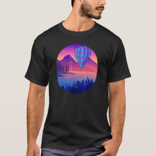 Hot Air Balloon Cool Flying for Ballooning Enthusi T-Shirt