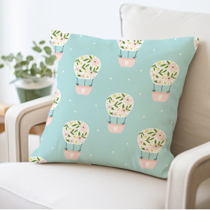 Hot Air Balloon Design Pillow