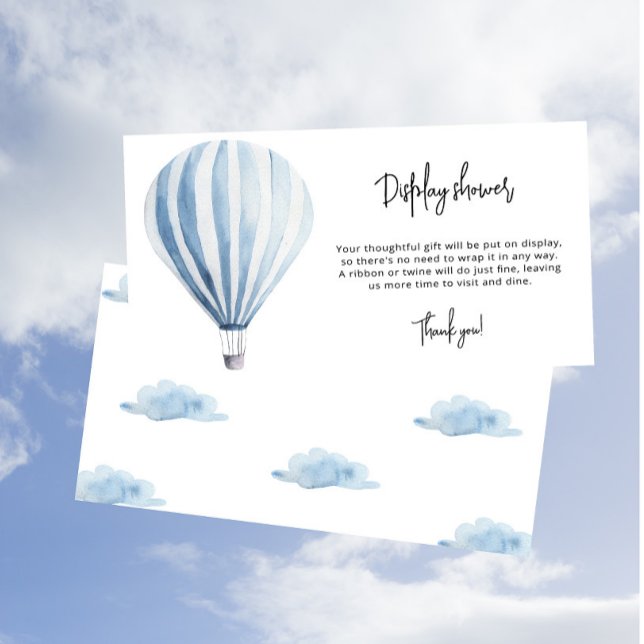 Hot air balloon - display shower enclosure card (Creator Uploaded)