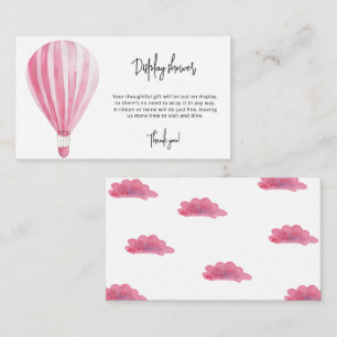 Hot air balloon - display shower enclosure card