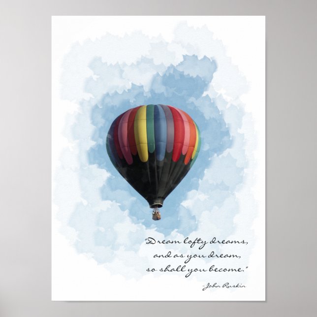 Hot Air Balloon Dream Poster (Front)