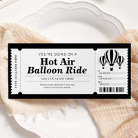 Hot Air Balloon Experience Gift Ticket Voucher