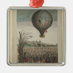 Hot-Air Balloon Experiment Metal Tree Decoration