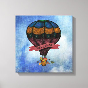 Hot Air Balloon Fall is in the Air Canvas Print