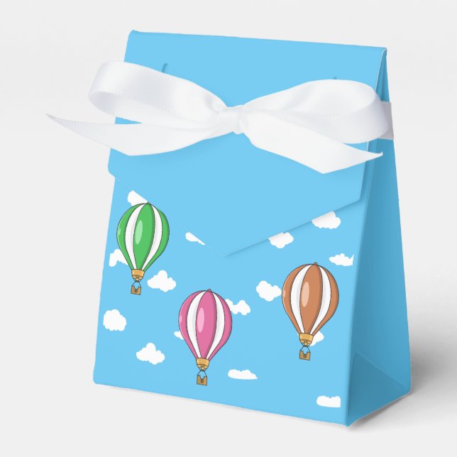 Hot air balloon favour box (Front Side)