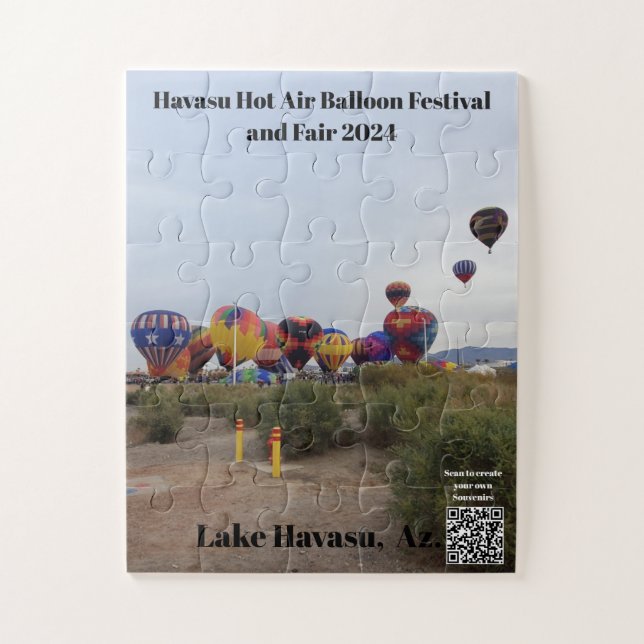 Hot Air Balloon Festival 2024. Lake Havasu, Az. Ji Jigsaw Puzzle (Vertical)