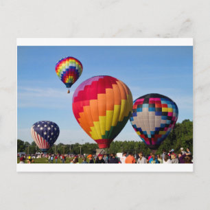 Hot Air Balloon Flight Festival Decatur Alabama Postcard