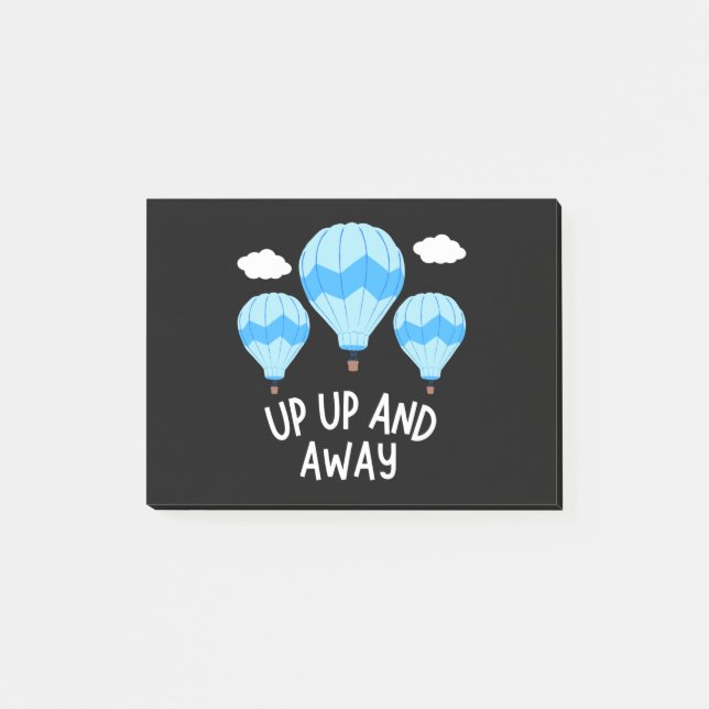 Hot Air Balloon Fun Post-it Notes (Front)