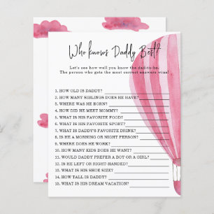 Hot air balloon -  Game Who knows DADDY best