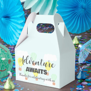 Hot Air Balloon Gender Neutral Baby Shower Favour Box