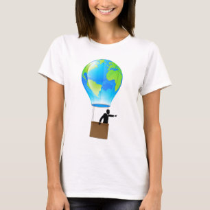 Hot air balloon globe T-Shirt