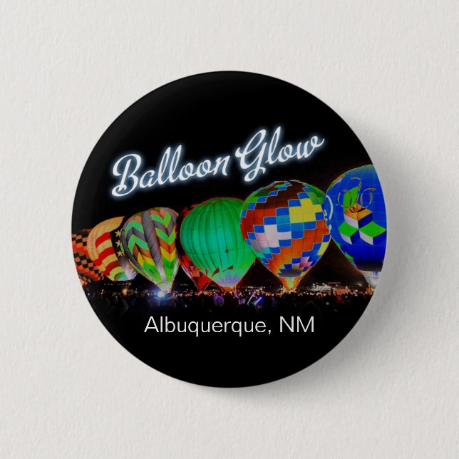 Hot Air Balloon Glow - NM Festival Pins (Front)