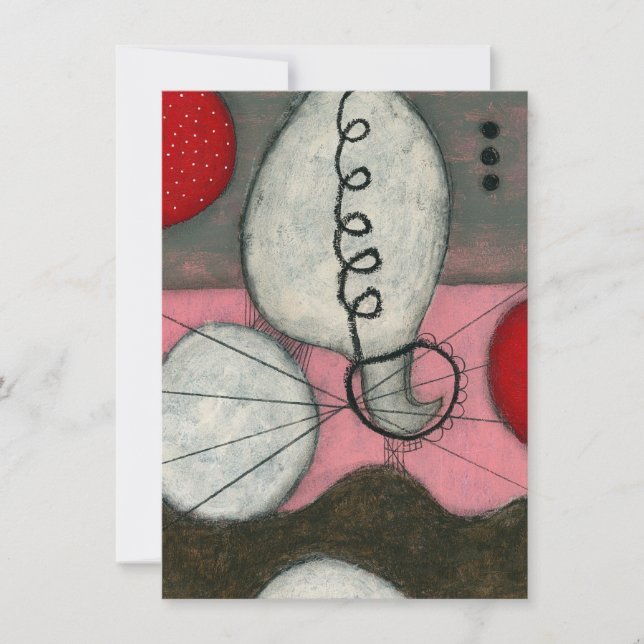 Hot Air Balloon Greeting Card (Front)