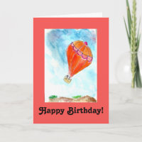 Hot Air Balloon Happy Birthday.