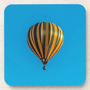 Hot air balloon hard plastic coasters