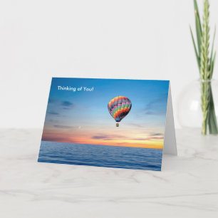 Hot Air Balloon image for Get Well Card