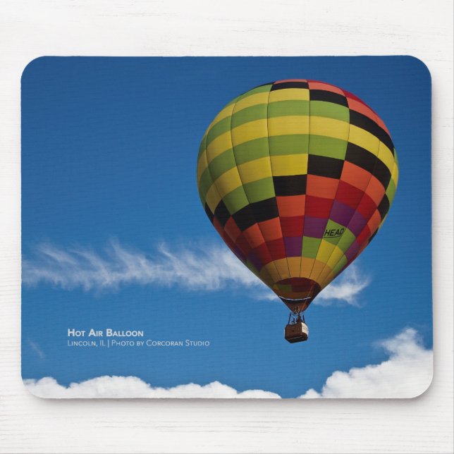 Hot Air Balloon in Flight Mouse Mat (Front)