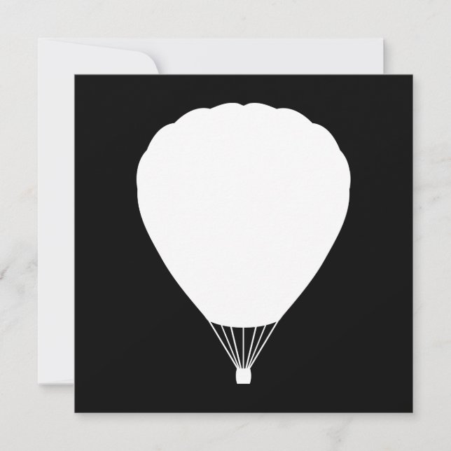 hot air balloon invitation (Front)