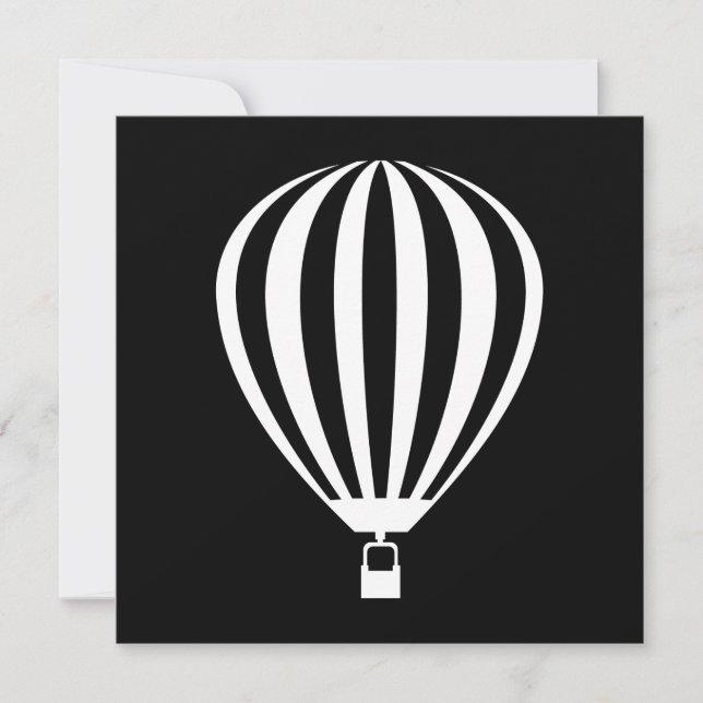 hot air balloon invitation (Front)