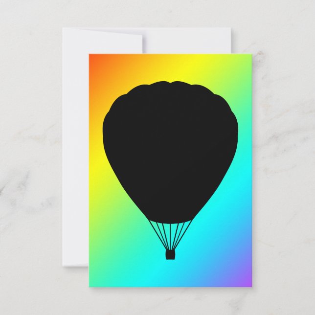 hot air balloon invitation (Front)