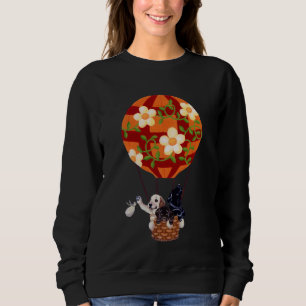 Hot Air Balloon Labradors Sweatshirt