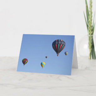 Hot Air Balloon Launch Greeting Card