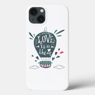 Hot air balloon: Love is in the air iPhone 13 Case