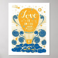 Hot Air Balloon "Love Is In The Air"