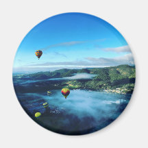Hot Air Balloon Magnet - Napa Valley