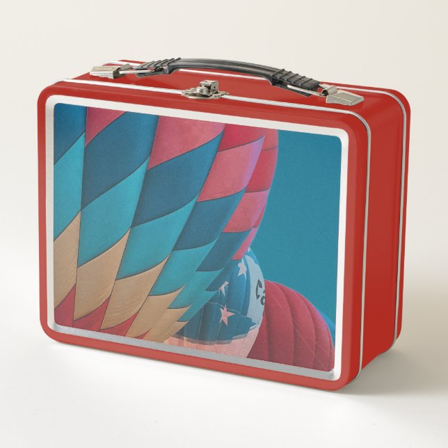 hot air balloon  metal lunch box (Front)