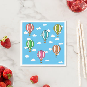 Hot air balloon napkin