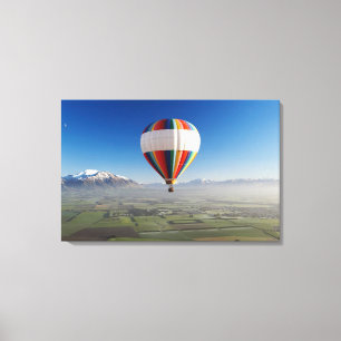 Hot-air Balloon, near Methven, Canterbury 3 Canvas Print