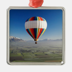 Hot-air Balloon, near Methven, Canterbury 3 Metal Tree Decoration