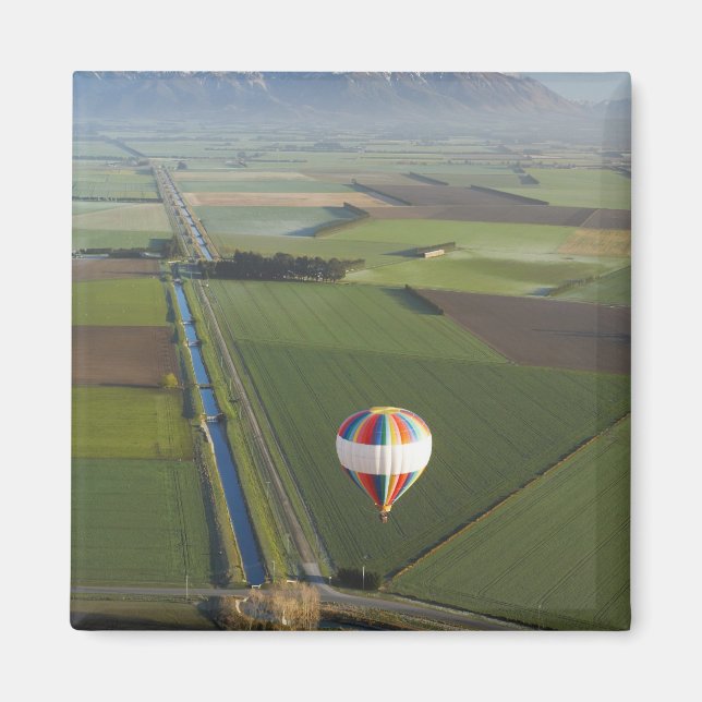 Hot-air Balloon, near Methven, Canterbury Magnet (Front)