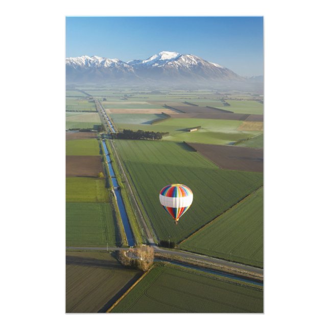 Hot-air Balloon, near Methven, Canterbury Photo Print (Front)