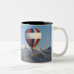 Hot-air Balloon, near Methven, Canterbury Two-Tone Coffee Mug